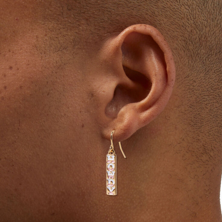 Pink Howdy 1&quot; Drop Earrings,