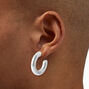 Matte White 20MM Hoop Earrings,