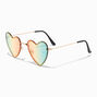 Heart Shaped Faded Rainbow Lens Sunglasses,