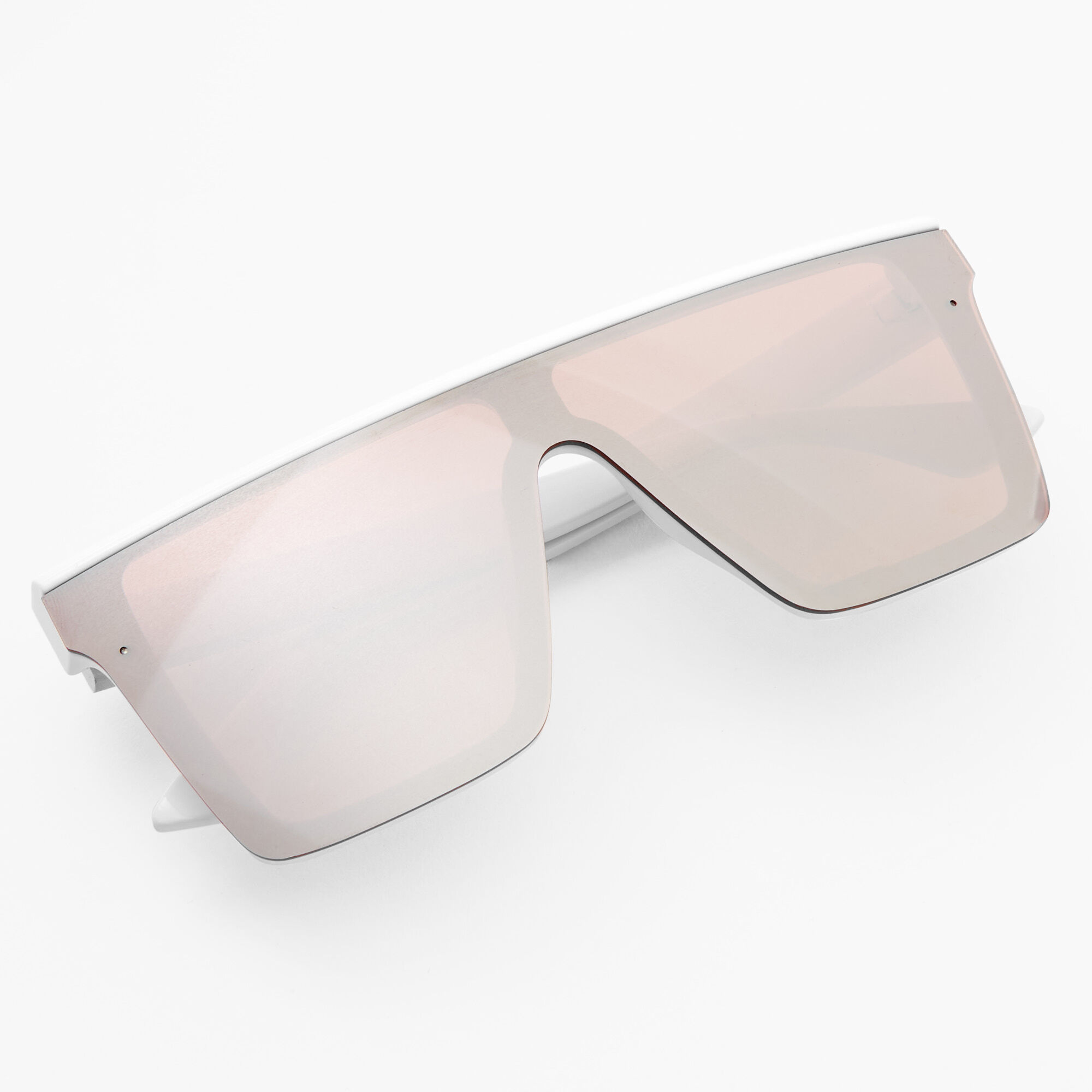Gold top shield sunglasses