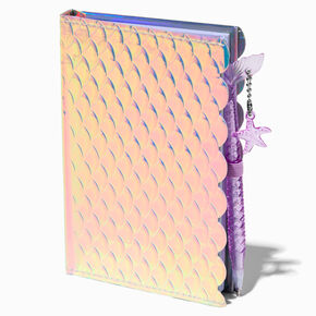 Iridescent Mermaid Scales Journal with Pen,