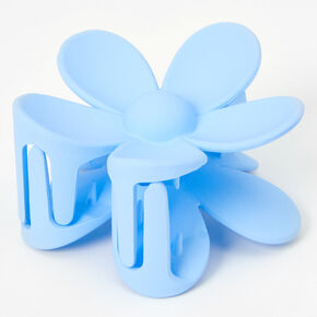 Matte Blue Flower Hair Claw,