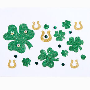 St. Patrick&#39;s Day Shamrocks &amp; Horseshoes Body Stickers,
