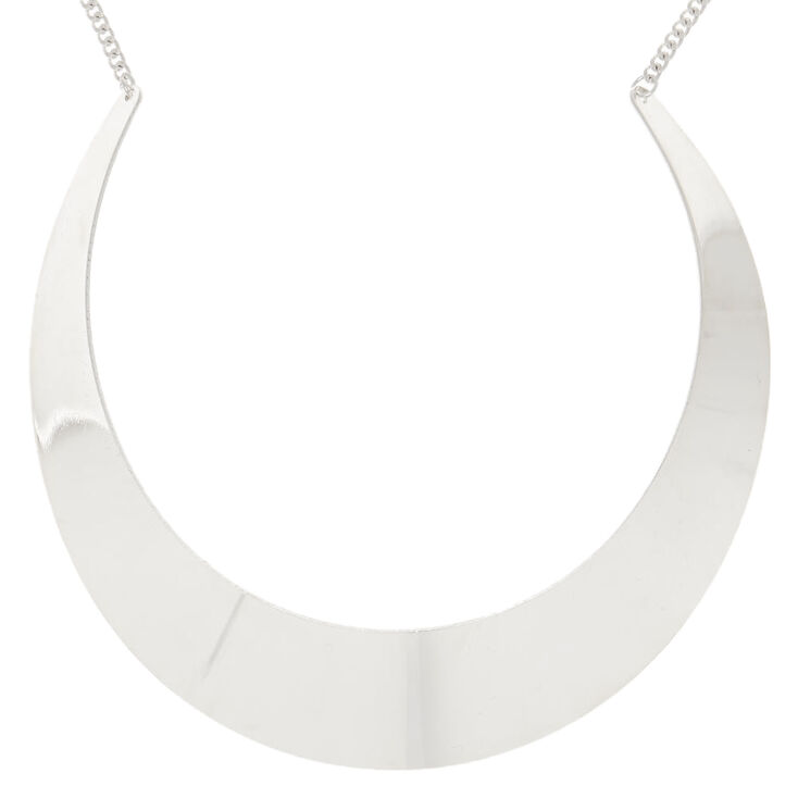Silver Collar Statement Necklace,