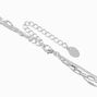 Silver-tone Cowboy Boot Multi-Strand Necklace,