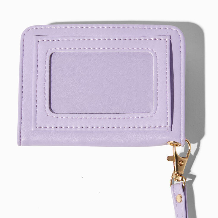 Lavender Butterfly Wallet with Lanyard,