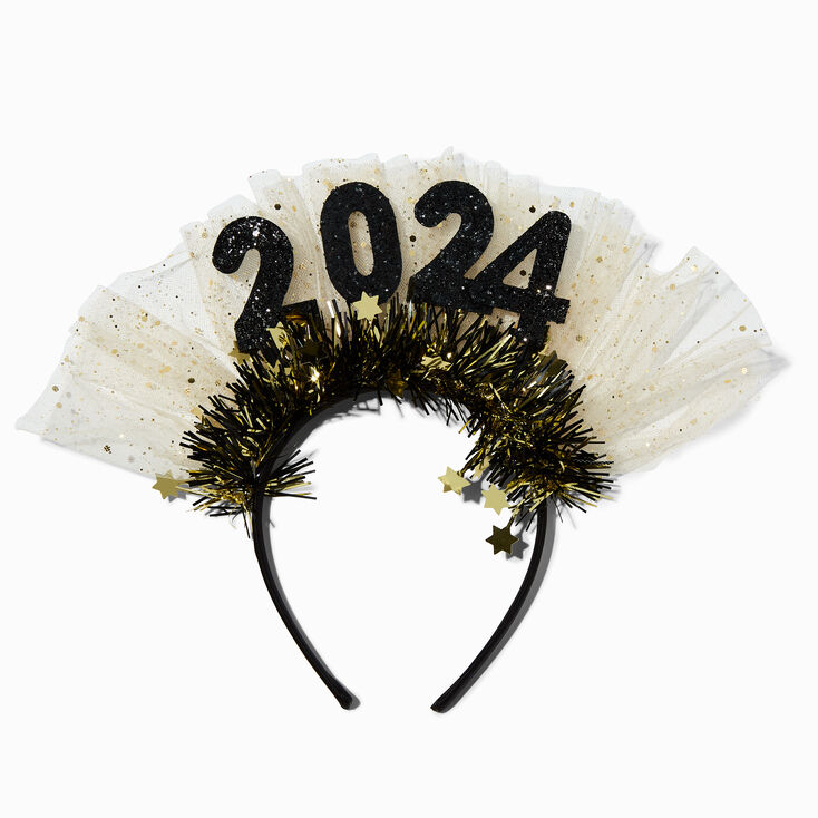 2024 Tulle &amp; Tinsel New Year&#39;s Eve Headband,