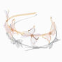 Gold Organza Butterfly Metal Headband,