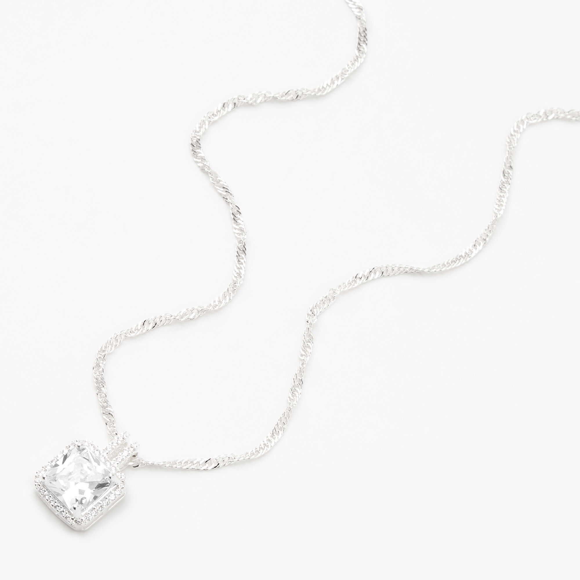 Cubic zirconia drop necklace hot sale