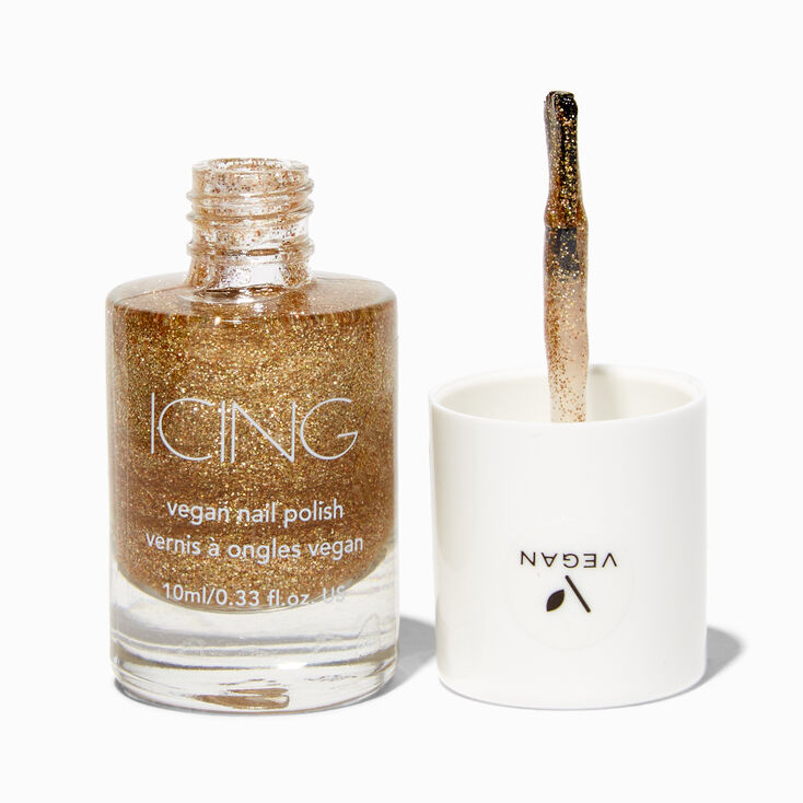 Vegan Glitter Nail Polish - Sunset Sand,