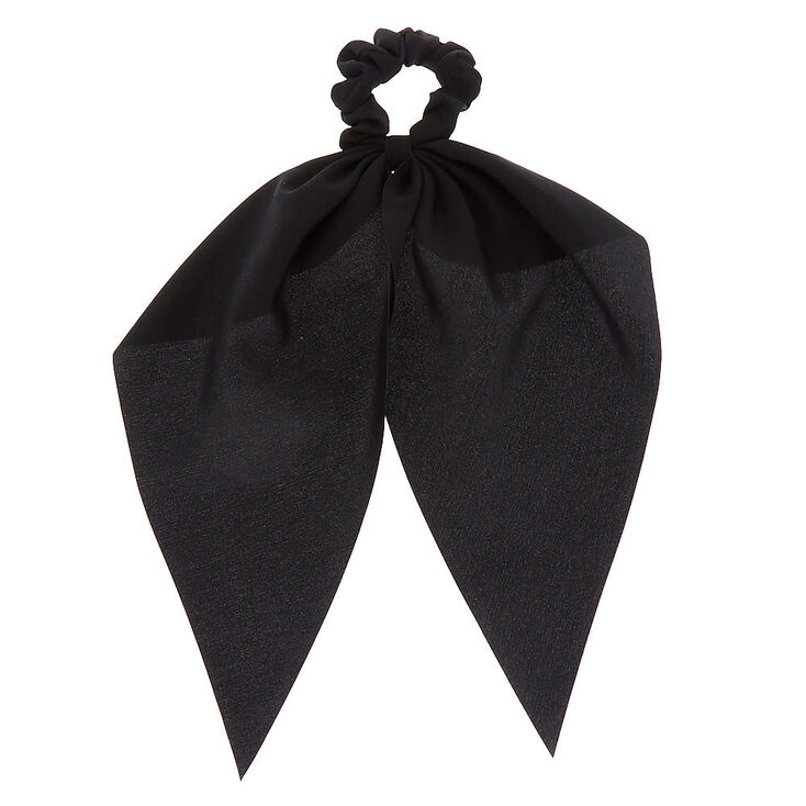 Black Hair Scrunchie Scarf,