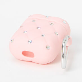 Pink Bling Silicone Earbud Case Cover - Compatible With Apple AirPods&reg;,