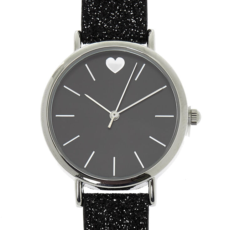 Glitter Classic Watch - Black,