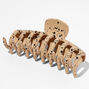 Splatter Paint Medium Hair Claw - Mocha Brown,