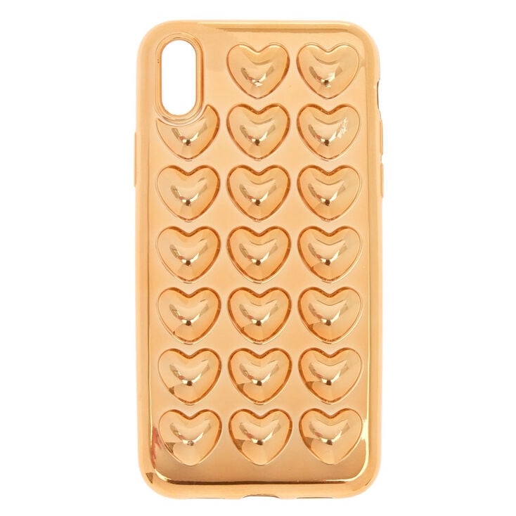 Rose Gold Heart Phone Case,