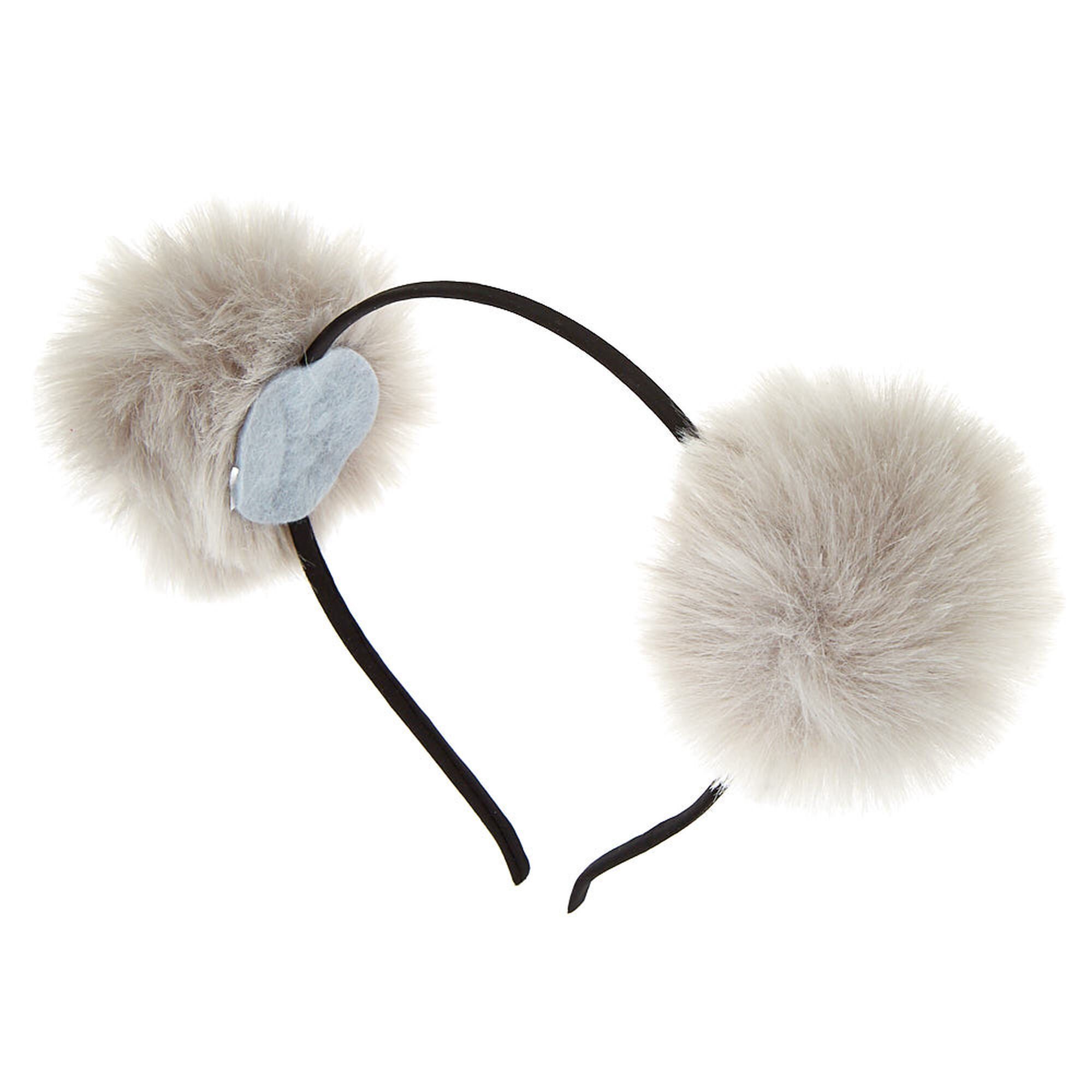 Pom Pom Cat Ears Headband Gray Icing Us