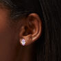 Purple Mystical Gem Stud Earrings,