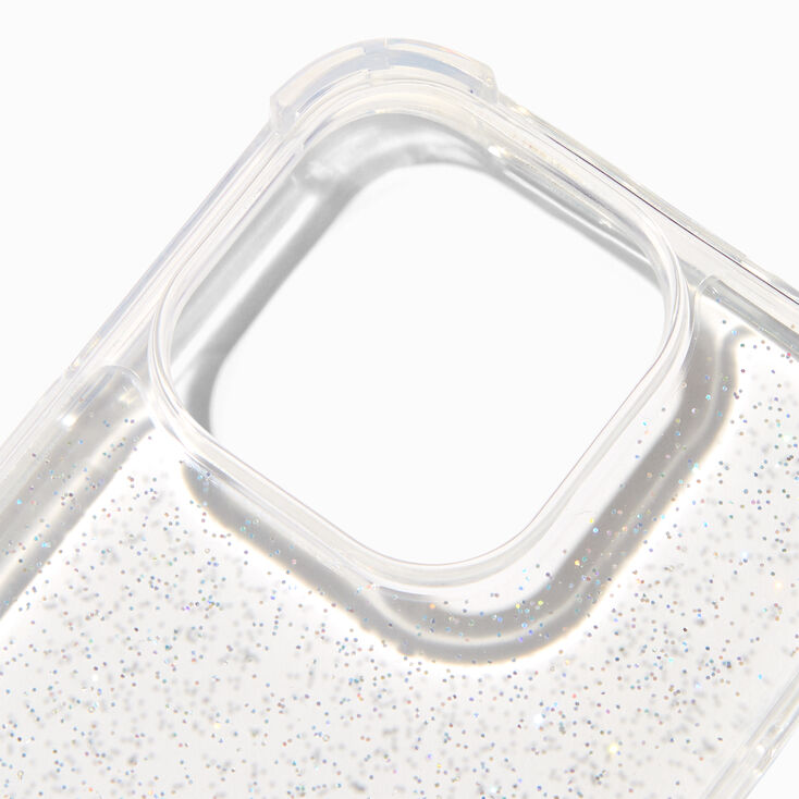 Clear Glitter Protective Phone Case - Fits iPhone® 14 Pro
