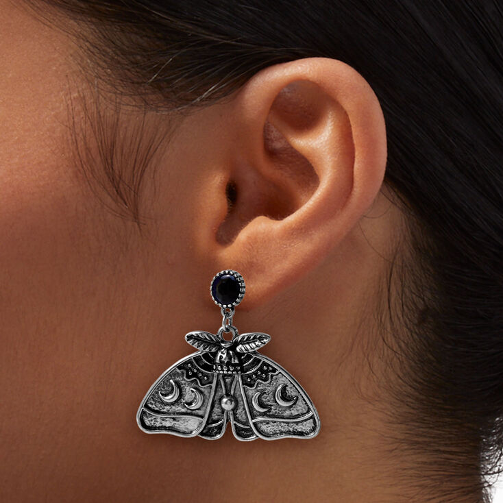 Celestial Moth 1&quot; Drop Earrings,