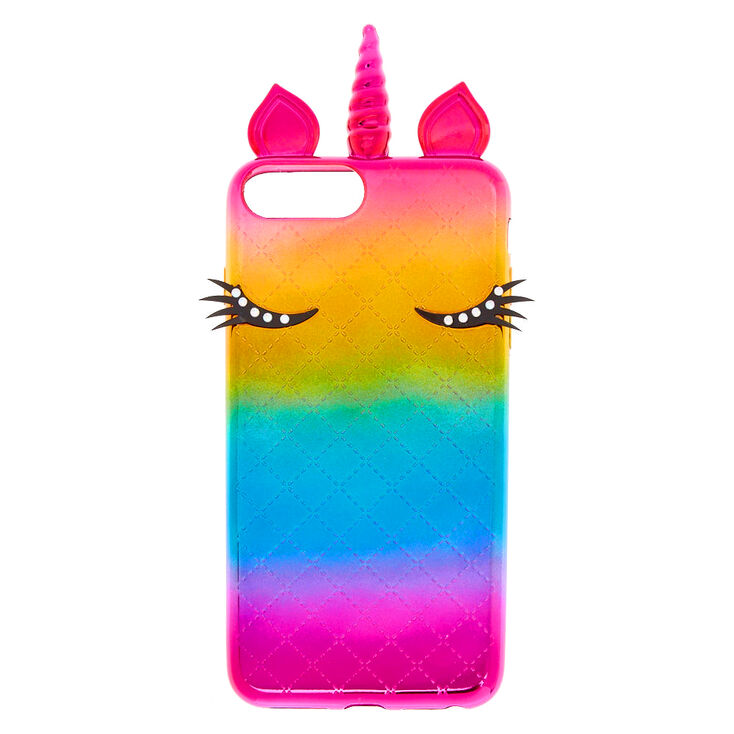 Metallic Rainbow Unicorn Phone Case - Fits iPhone 6/7/8 Plus,