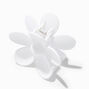 Matte White Flower Hair Claw,