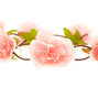 Blush Rose Baby Breath Tie Headwrap,