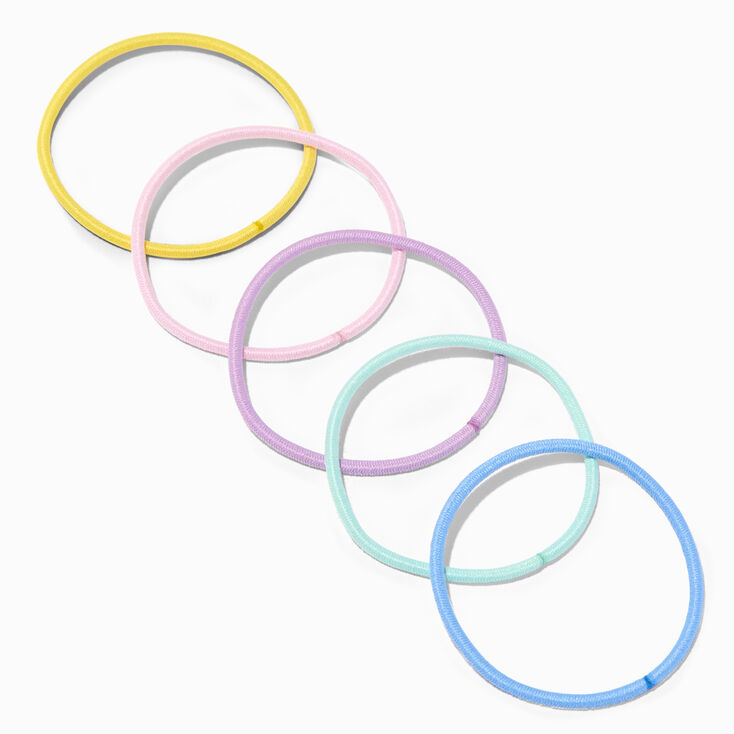 Pastel Tone Lurex Hair Ties - 30 Pack,