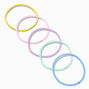 Pastel Tone Lurex Hair Ties - 30 Pack,