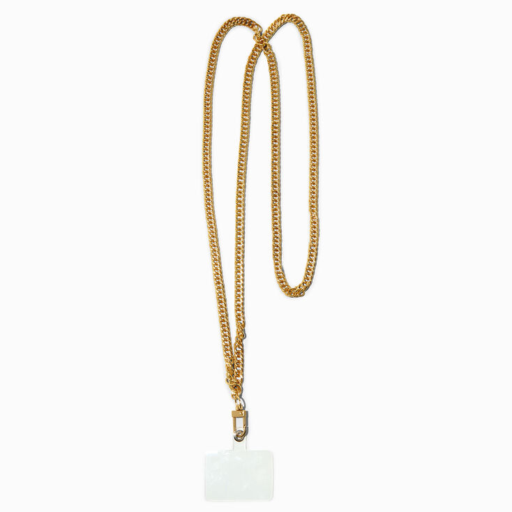 Chunky Gold Chain Crossbody Phone Strap,