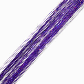 Purple Tinsel Faux Hair Clip In Extensions - 2 Pack,