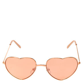 Heart Sunglasses - Rose Gold,