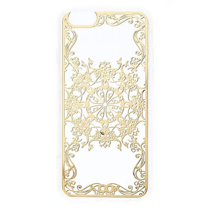 Gold Filigree Phone Case - Fits iPhone 6/6S Plus,