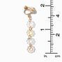 Daisy Chain 2&quot; Linear Clip-On Drop Earrings,