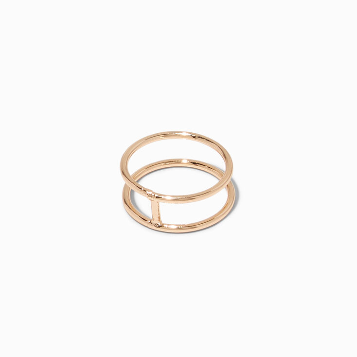 Gold Geometric Midi Rings - 3 Pack,