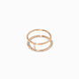 Gold Geometric Midi Rings - 3 Pack,