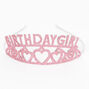 Birthday Girl Glitter Tiara - Pink,