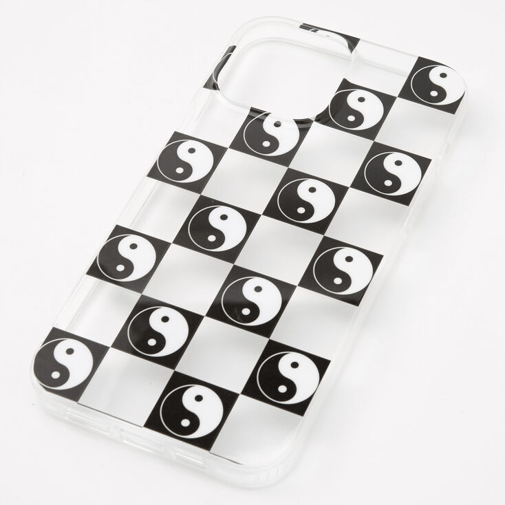 Checkered Yin Yang Protective Phone Case - Fits iPhone&reg; 13 Pro Max,