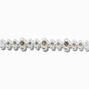 Gold-tone Pearl &amp; Rhinestone Choker Necklace ,