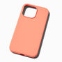 Solid Coral Silicone Phone Case - Fits iPhone&reg; 13 Pro,