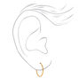 ICING Select 18k Gold Plated Classic Hoop Earrings - 3 Pack,