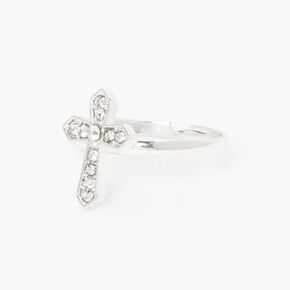 Silver Embellished Cross Bracelet Jewelry Set - 3 Pack,