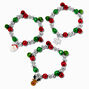 Christmas Jingle Bells Stretch Charm Bracelets - 3 Pack,