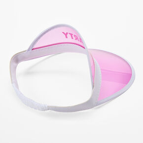 Holographic Pink Party Visor,