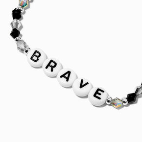 &#39;&#39;Brave&#39;&#39; Beaded Stretch Bracelet,
