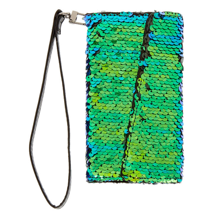 Mermaid Reverse Sequin Folio Phone Case,