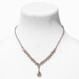 Rose Gold Cubic Zirconia Teardrop Jewelry Set &#40;3 Pack&#41;,
