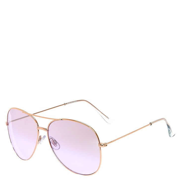 Aviator Purple Tinted Sunglasses,