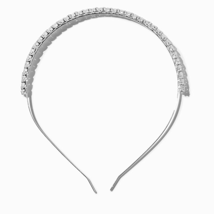 Silver Leaf Rhinestone Headband,