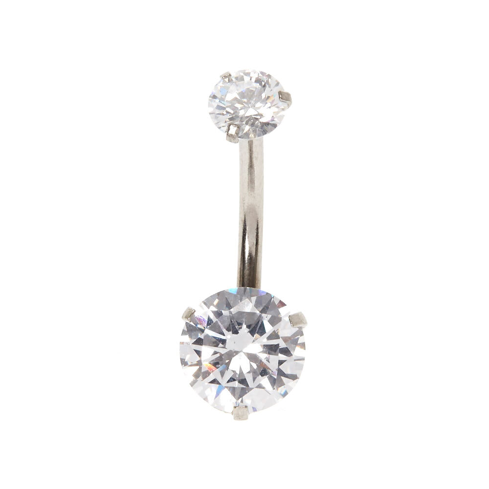 Cubic zirconia new arrivals belly bar