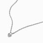 Icing Select Sterling Silver 1/20 ct. tw. Lab Grown Diamond Pav&eacute; Heart Lock Pendant Necklace,